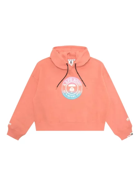 Hanorac cu glugă Aape By A Bathing Ape cu imagine roz