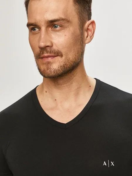 Póló Armani Exchange fekete