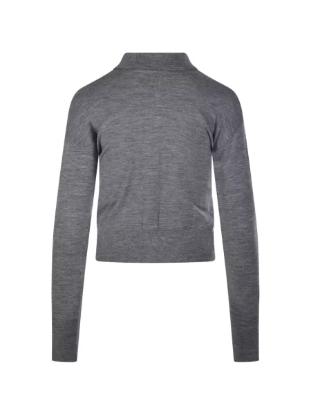 Με κολάρο ζακέτα Max Mara γκρι