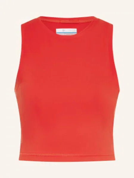 Top Columbia bez rękawów czerwony