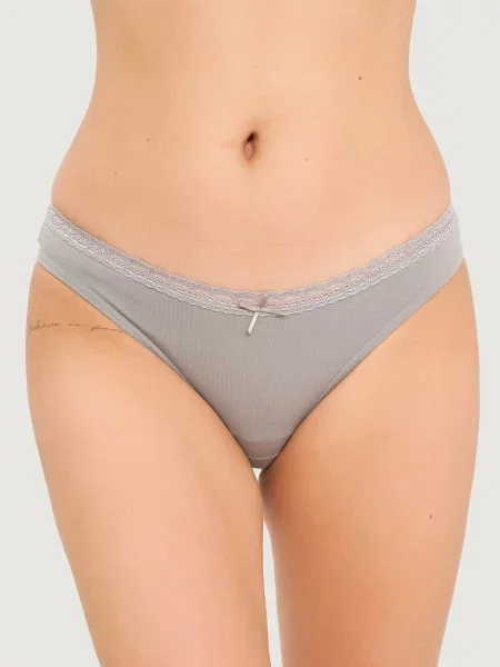 Женские трусики бикини сірі