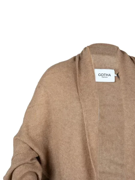 Cardigan Gotha din cașmir maro