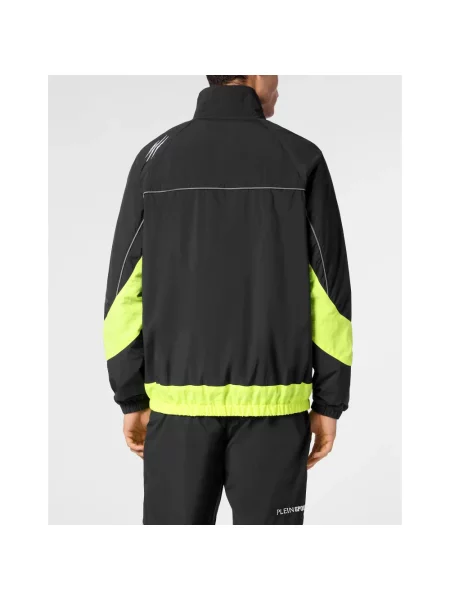 Kurtka bomber Plein Sport do biegania czarny
