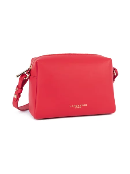 Torebka crossbody Lancaster skórzana czerwona