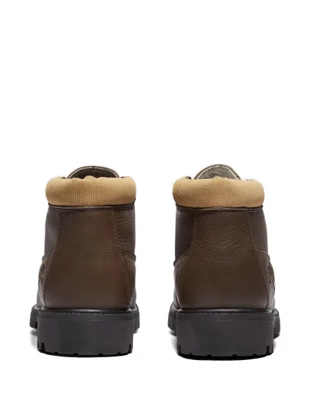 Μποτάκια Timberland με κορδόνια με δαντέλα καφέ