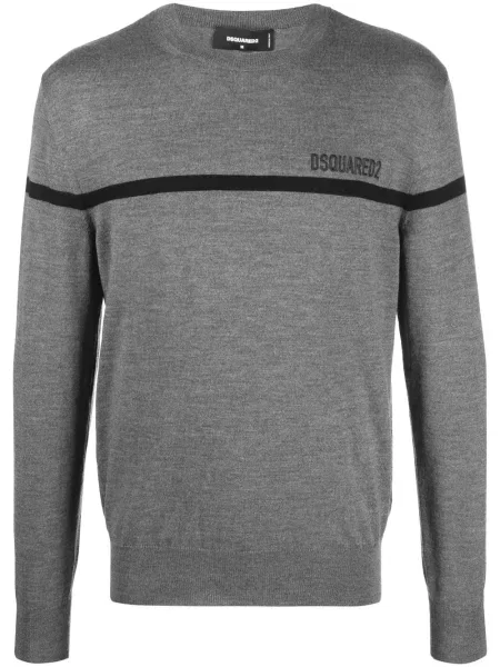Pulover Dsquared2 cu broderie de lână