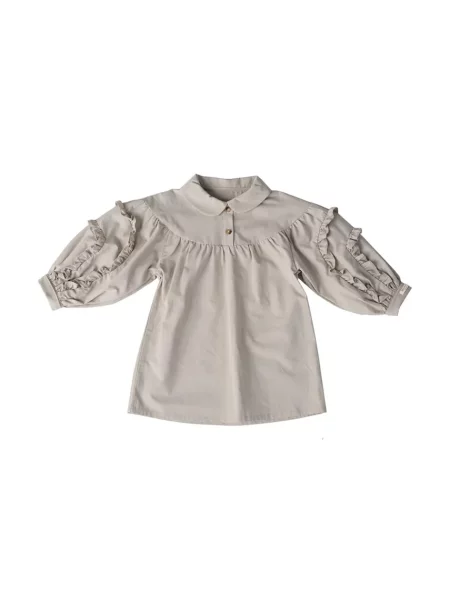 Donsje Dívčí šaty Everoux Dress béžové