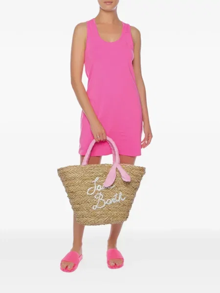 Rochie mini Moschino cu autograf roz