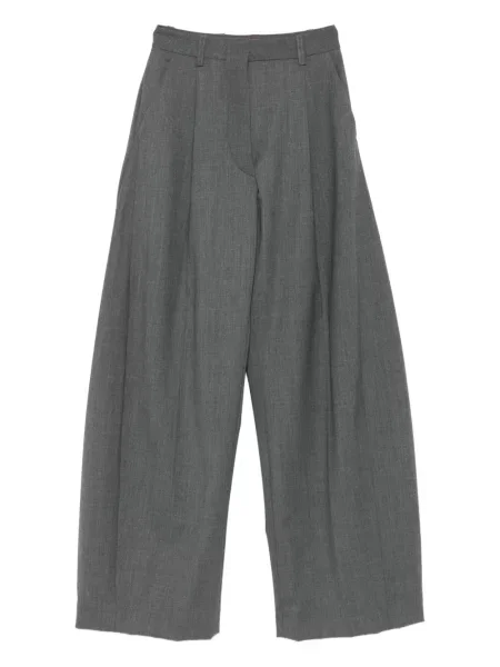 Pantaloni Thelatest plisate gri
