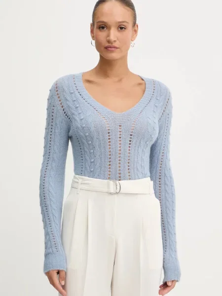 Twinset pulover din amestec de lână albastru