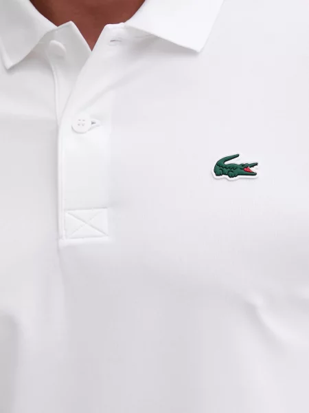 Однотонный лонгслив Lacoste белый