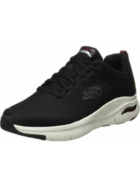 Skechers Buty Mężczyzna 42 EU Casual buty sznurowane w czarnym czarny