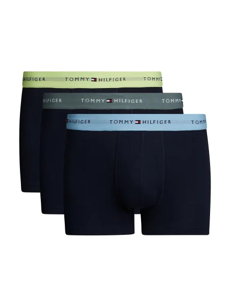 Tommy Hilfiger Underwear Boksarice Essential marine / svetlo modra / svetlo zelena bela