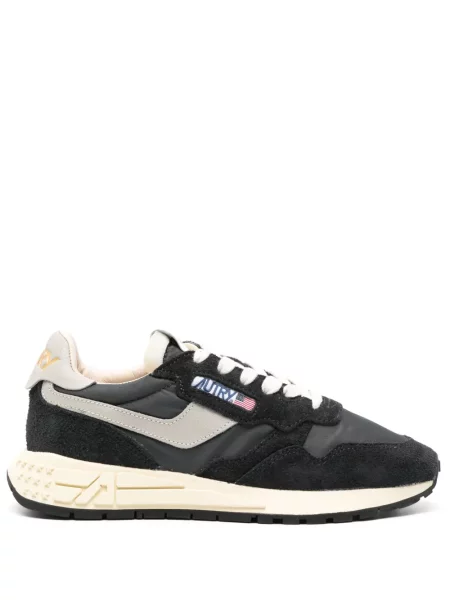 Sneakerși Autry din piele de căprioară negru