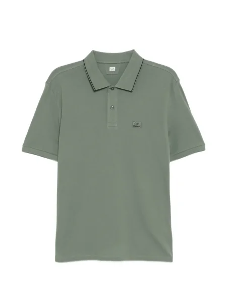 Polo C.p. Company cu broderie verde