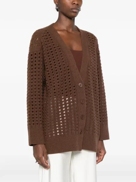 Cardigan Nude de lână maro