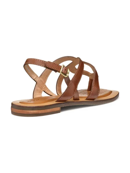 Geox sandale de piele D SOZY QC C maro