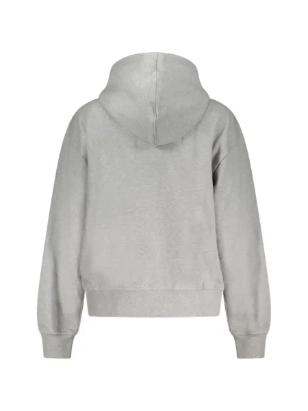 Hanorac cu glugă Calvin Klein cu imagine gri