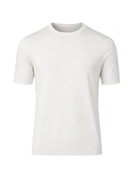 Tricou Gran Sasso cu decolteu rotund alb