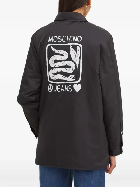 Geacă de blugi Moschino Jeans negru