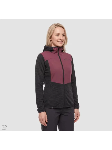 Bluza trekkingowa z kapturem Alpine Pro Zolla fioletowa