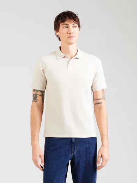 JACK & JONES Tričko JJEAUSTIN žltohnedá / tmavosivá čierna