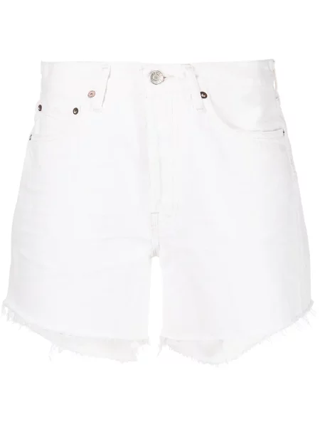Szorty jeansowe Agolde białe