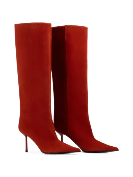 Botine Le Silla din piele de căprioară roșu