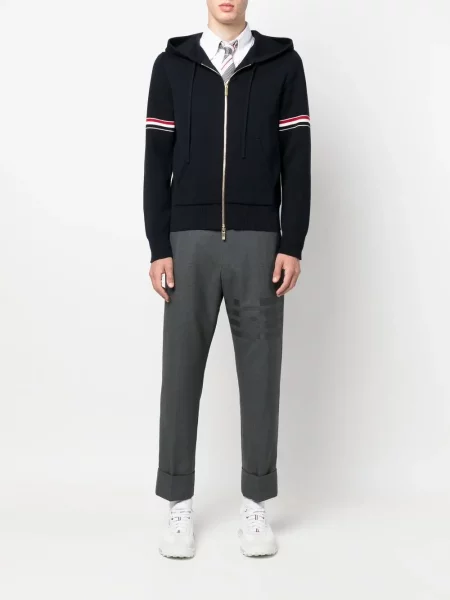 Hanorac cu glugă Thom Browne albastru