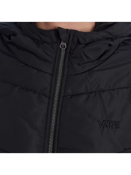 Orezané bunda Vans s kapucňou čierna