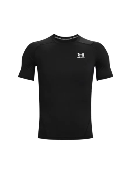 T-shirt Under Armour Hg Armour Comp SS Black/ White M czarna