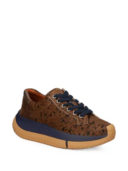 Sneakerși 4ccccees cu imagine cu model leopard maro