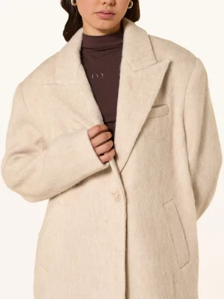 Leger Studio Płaszcz Linda weiss beżowy