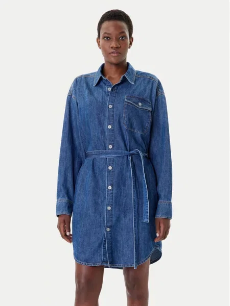 G-Star Raw Sukienka jeansowa Granatowy