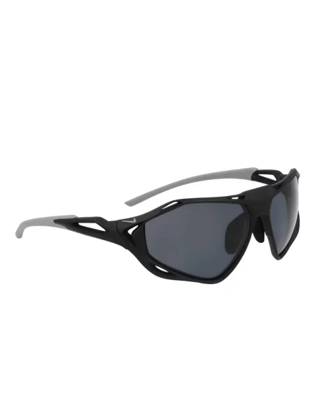 Ochelari de soare Nike cu chihlimbar cu imprimeu geometric albastru
