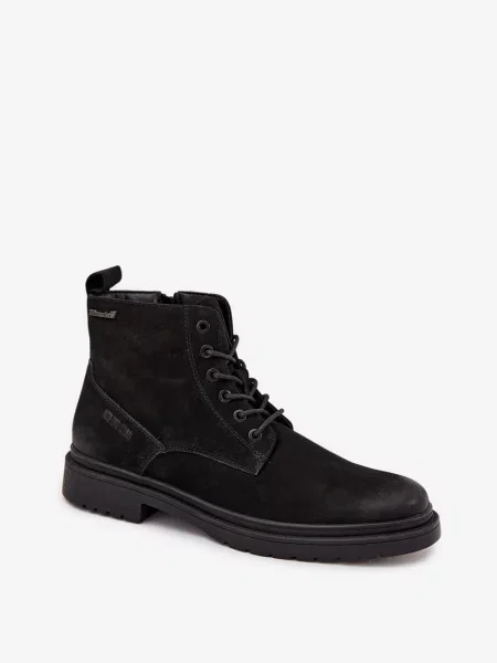 Usnjene čevlji do gležnjev Big Star Shoes črna