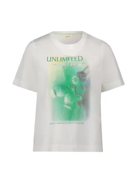 Koszulka Cartoon z nadrukiem biała