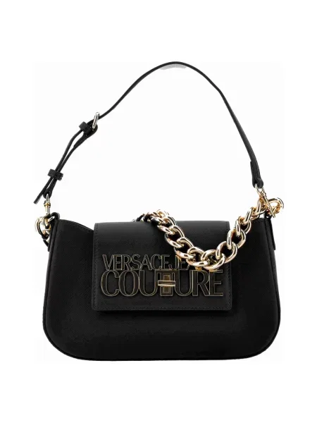 Torebka Versace Jeans Couture z logo czarna