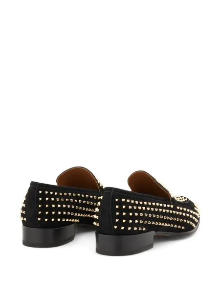 Pantofi loafer Giuseppe Zanotti cu tepi negru