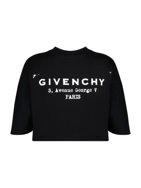 Top Givenchy z logo czarny
