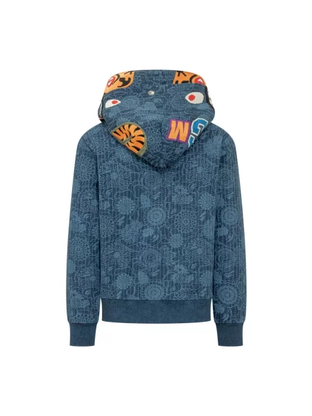 Bluza z kapturem A Bathing Ape® z kapturem niebieska