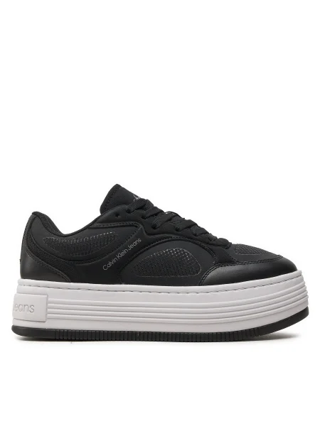 Маратонки Calvin Klein Jeans BOLD PLATF LOW LACE MIX IN MTL черно