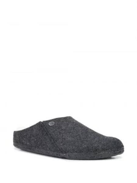 Vilnonės kambarinės šlepetės Birkenstock pilka
