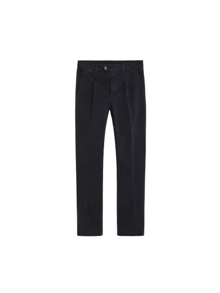 Scalpers Pantaloni cu dungă bleumarin