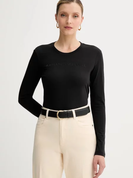 Tricou mânecă lungă Armani Exchange negru