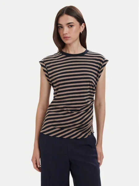 BOSS Bluza Epka Svetlo Regular Fit rjava
