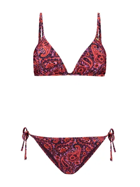 Shiwi Costum de baie două piese Romy lila / mov lavandă / intens roșu