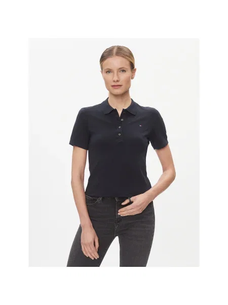 Tommy Hilfiger Pólóing Slim Fit sötétkék
