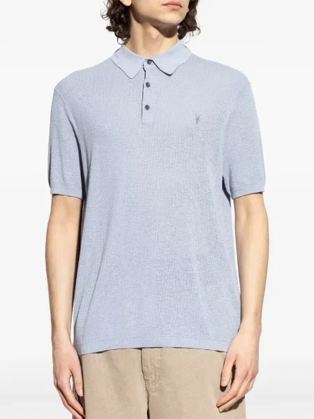 Tricou polo Allsaints albastru