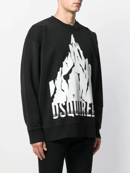 Pulover Dsquared2 cu autograf negru